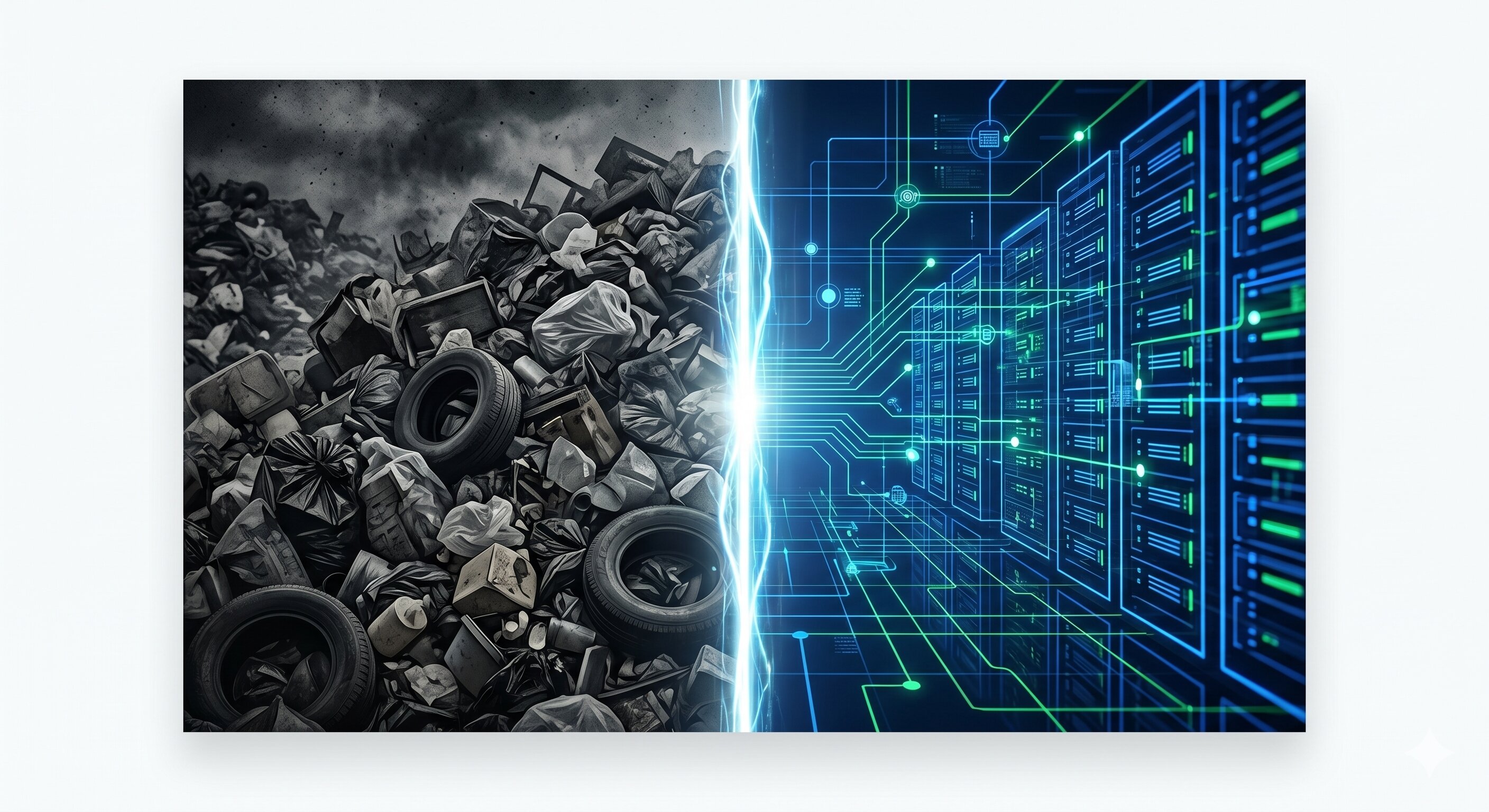 Waste accumulation colliding with digital infrastructure—the dual crisis Vis e Terra resolves